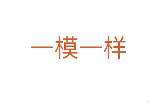 一模一样