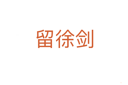 留徐剑