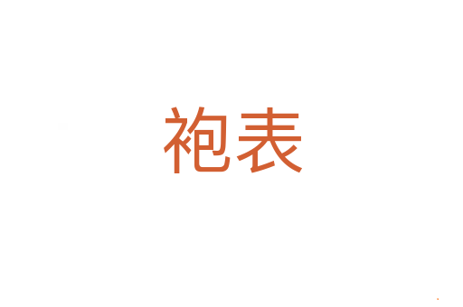 袍表