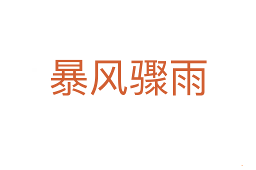暴风骤雨