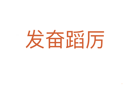发奋蹈厉