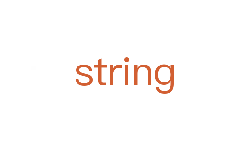 string